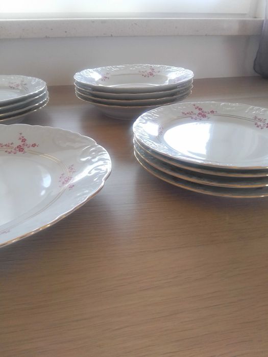 Conjunto - Serviço de jantar vintage 1980 para 4 pessoas - SPAL PORTUGAL -  c/ novo