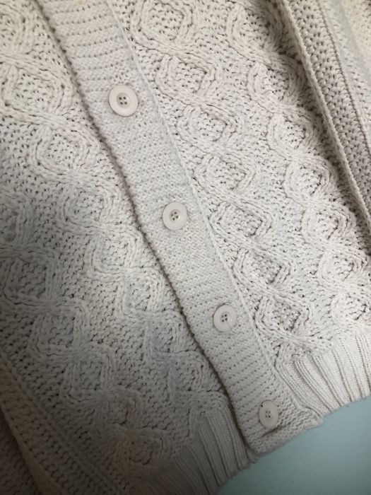 Casaco de malha bege