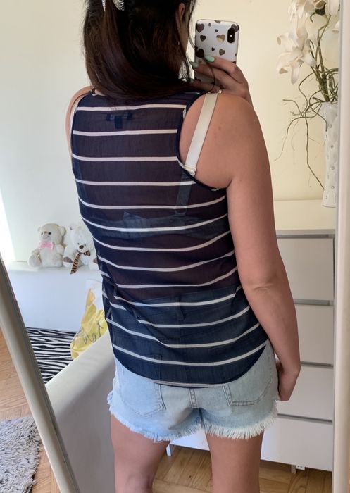 Gap bluzka marynarska w paski cienka na lato S