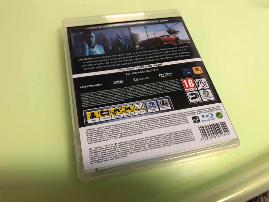 Grand Theft Auto V jogo PS3