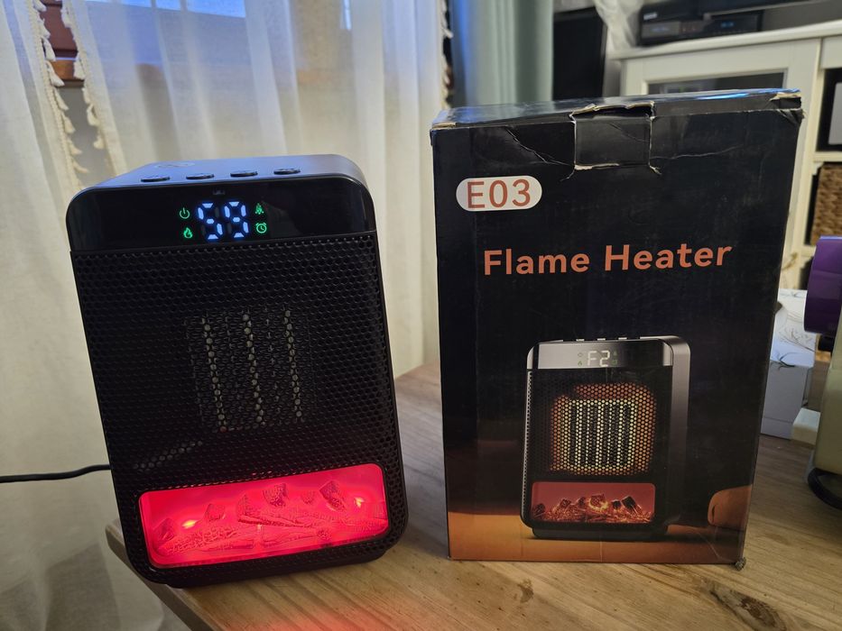 Grzejnik E03 Flame Heater - Efekt Kominka | Jak NOWY | Idealny do Kampera!
​Opis:
Na sprzedaż oferuję nowoczesny i stylowy grzejnik elektryczny Flame