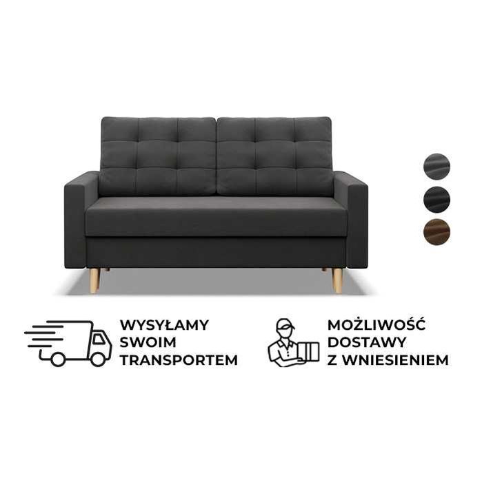 Sofa Kanapa 2-osobowa Rozkładana do Salonu Poczekalni Pojemnik Blank