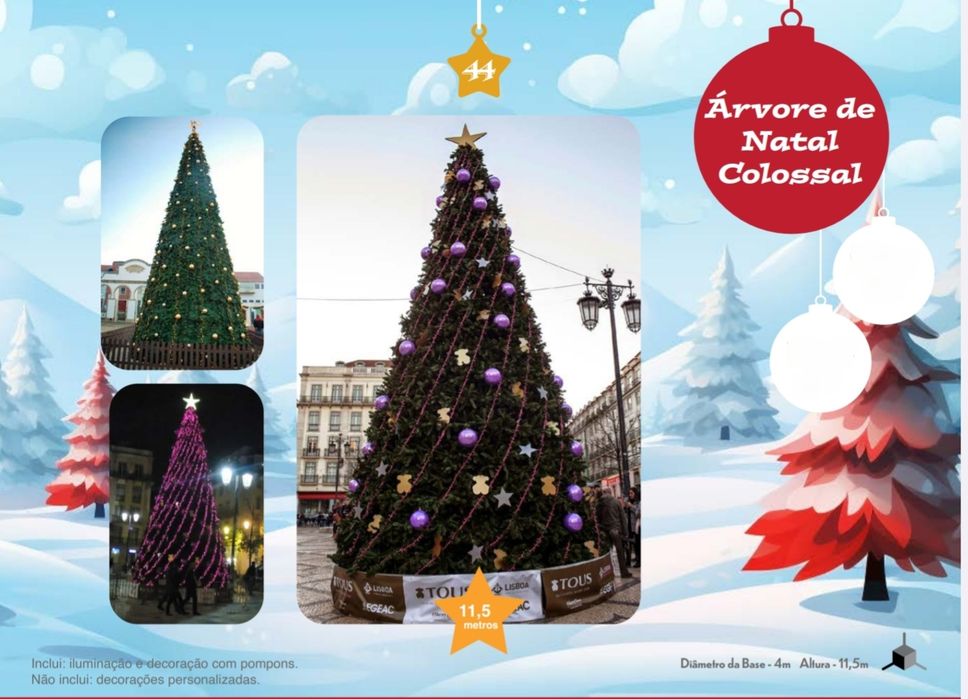 Árvores de Natal Gigantes - Decorações