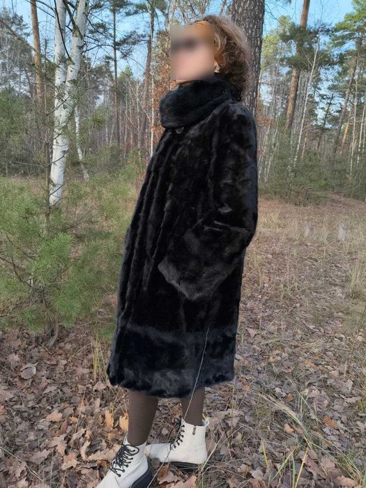 Норкова шуба, полушубок,  натуральне хутро