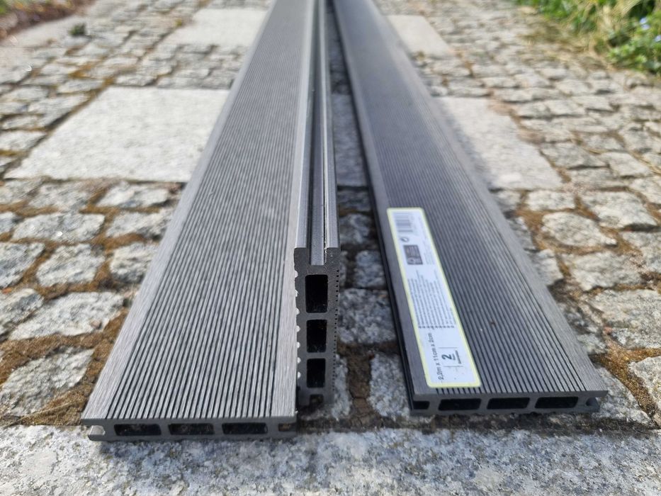 Deska tarasowa kompozytowa 11x220x2 cm antracytowa