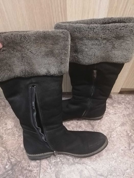 Kozaki skórzane welna owcza ideał r. 38/39