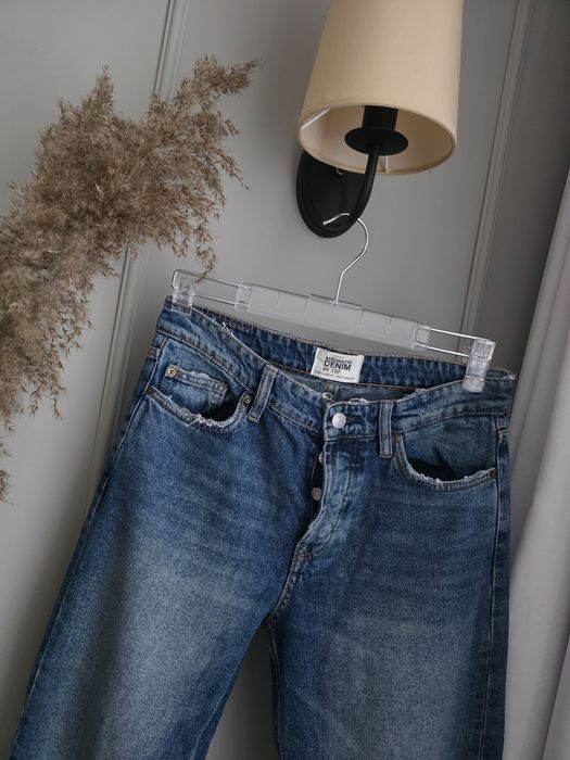 Jeansy Zara gruby materiał