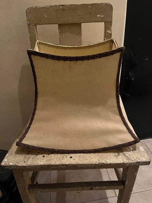 dois abajures vintage creme