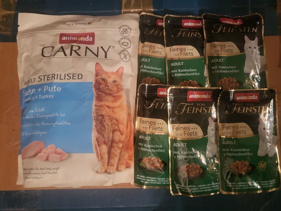 Animonda zestaw mokra i sucha karma dla kota carny vom feinsten
