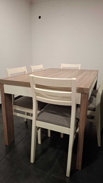 Conjunto sala de jantar, móvel Tv e sapateira