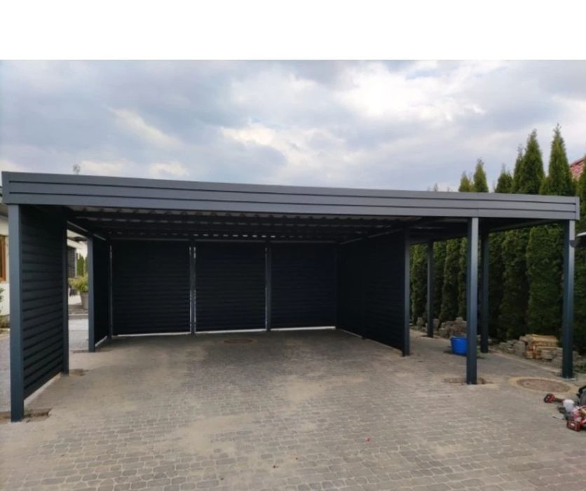 Wiata samochodowa, carport, zadaszenie 6x6m
