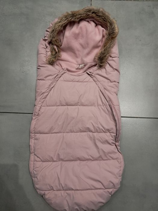 Śpiworek do gondoli z futerkiem 56/68 h&m