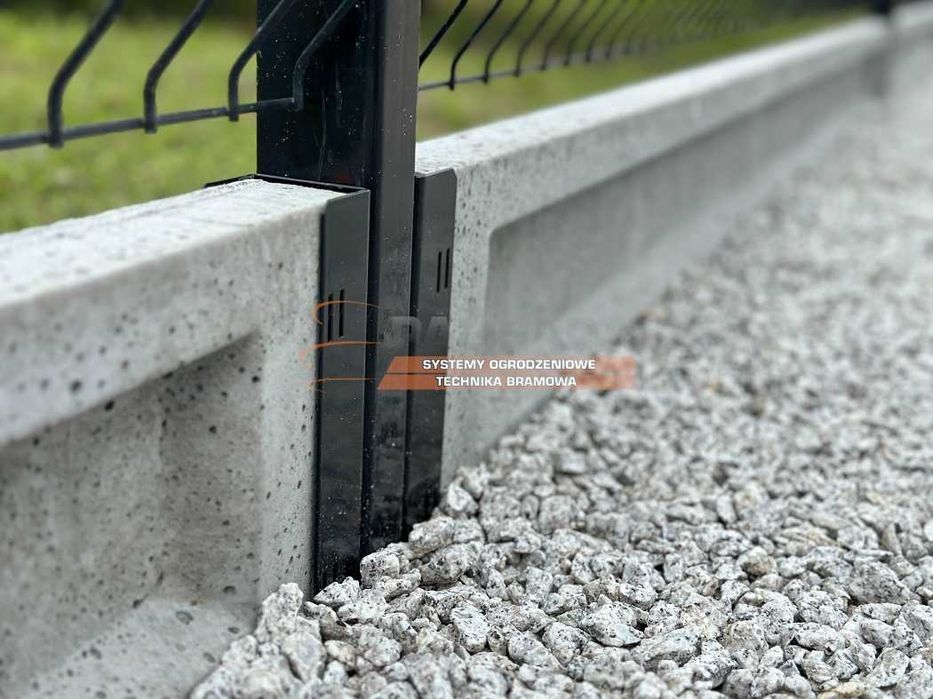 PROMOCJA! Ogrodzenia Panelowe 4 mm | Ogrodzenie z podmurówką 153 + 25