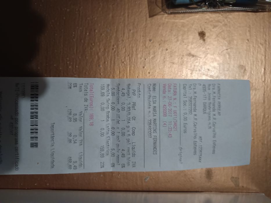 Bomba de leite elétrica Medela