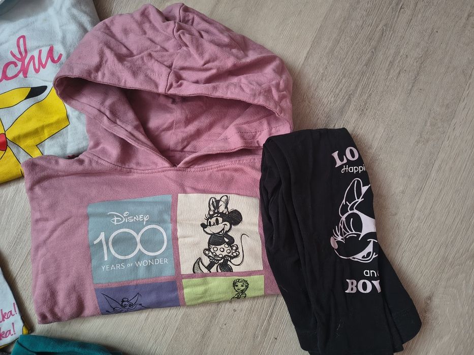 Mega paka ubranka dziewczynka zima dresy legginsy ocieplane bluzy skye