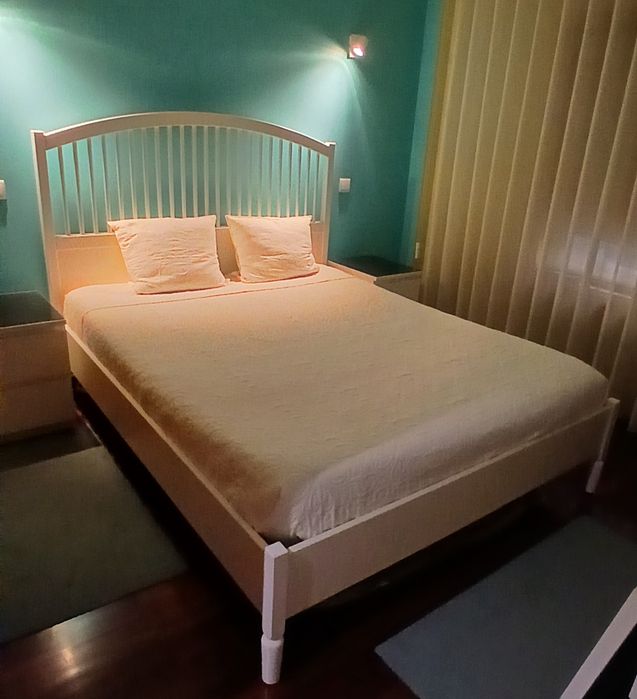 Cama de Casal  TYSSEDAL – 160x200 cm Branco