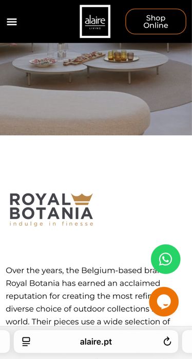 Sofá exterior qualidade Marca ( Royal Botania)