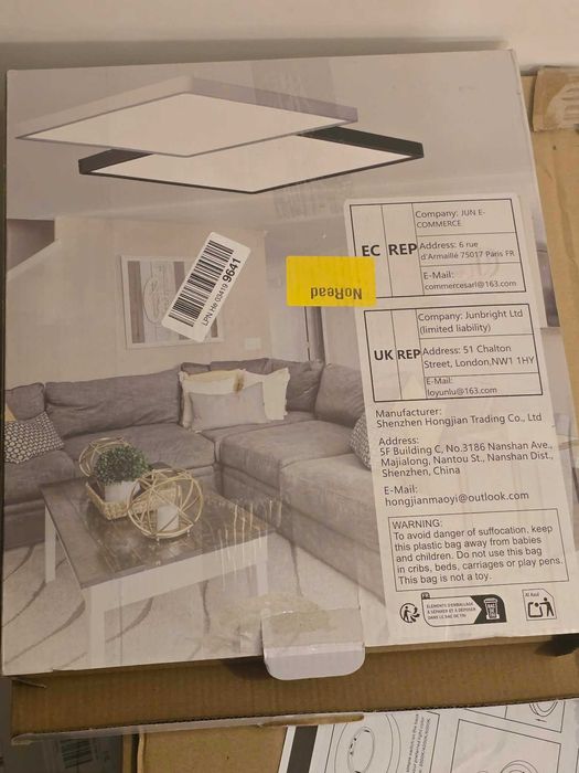 lampa sufitowa LED (plafon) z funkcją wyboru temperatury barwowej