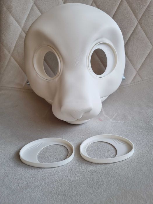 Furry fursuit mask base maska cosplay fox fursona therian anthro