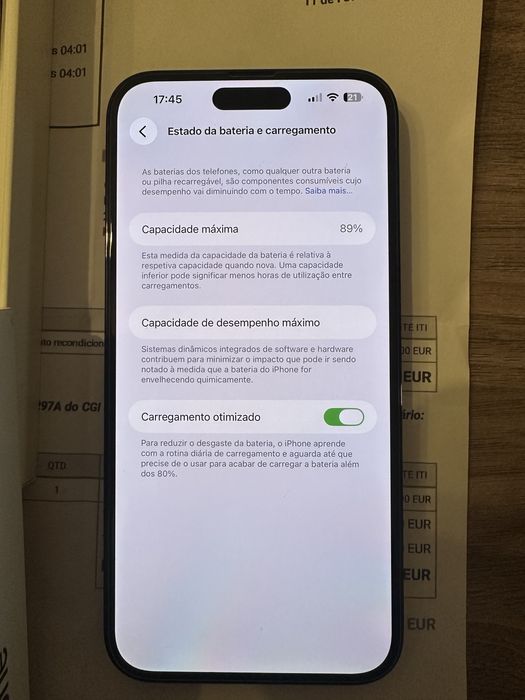 Iphone 14 Pro Max 128Gb Fatura e garatia