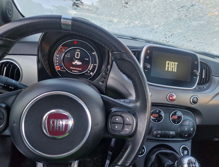 Fiat 500 Sport Hybryd biała perła