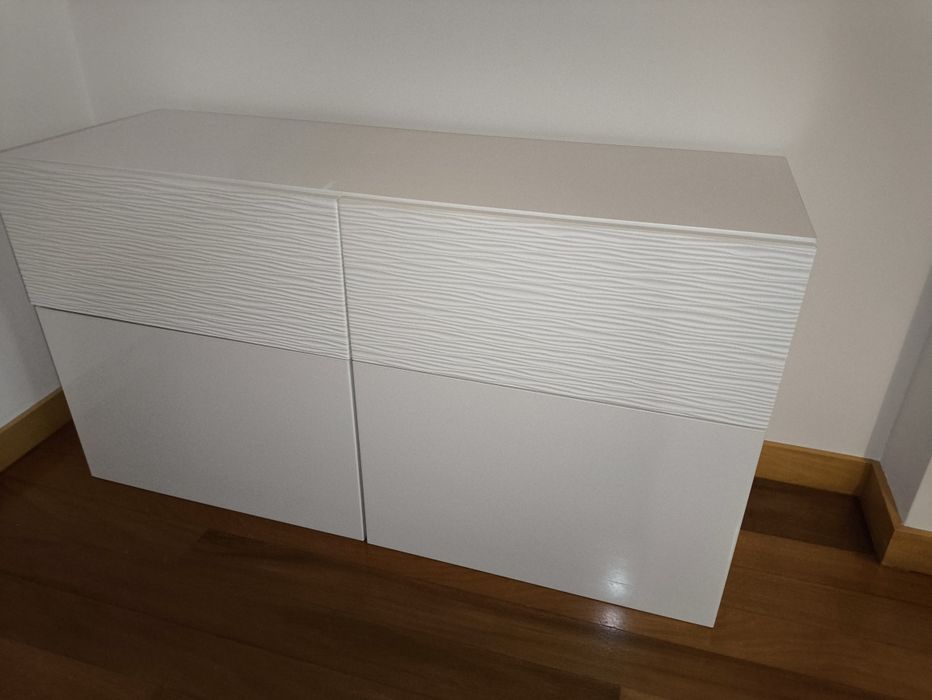 Móvel IKEA BESTÅ Branco Suspenso ou de Chão + Ferragens Originais