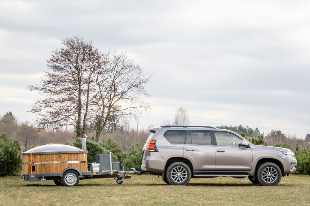 Wynajem mobilnej bali ogrodowej , jacuzzi mobilne, ruska bania