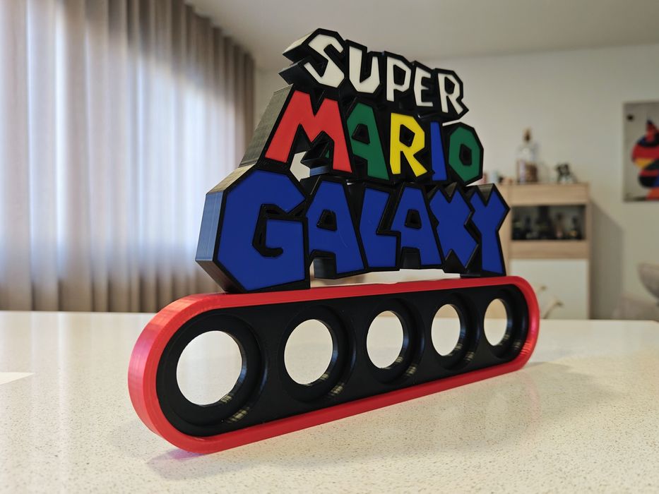 Suporte expositor moedas Super Mario Galaxy McDonalds
