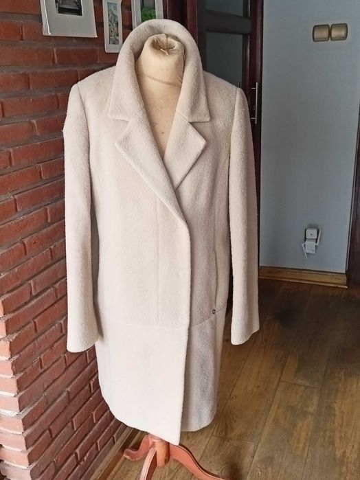 Max Mara kobiecy flauszowy płaszczyk 38