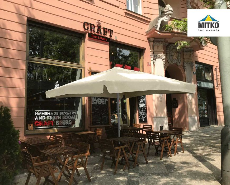 Wynajem parasoli reklamowych od producenta MITKO