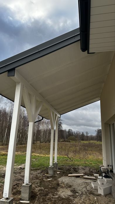 Podbitka dachowa, elewacje, tarasy