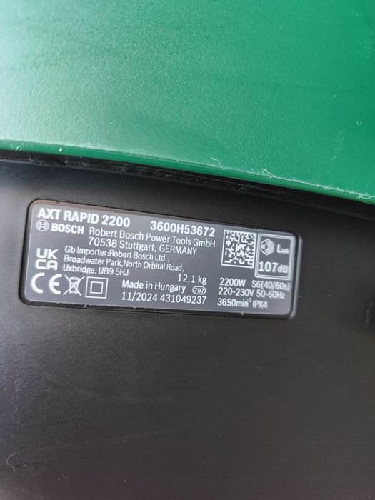 BOSCH AXT RAPID 2000 rozdrabniacz do gałęzi 2200W, 2024r