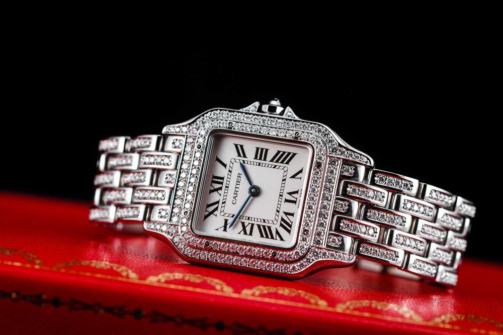 CARTIER PANTHERE - luksusowy zegarek w diamentach