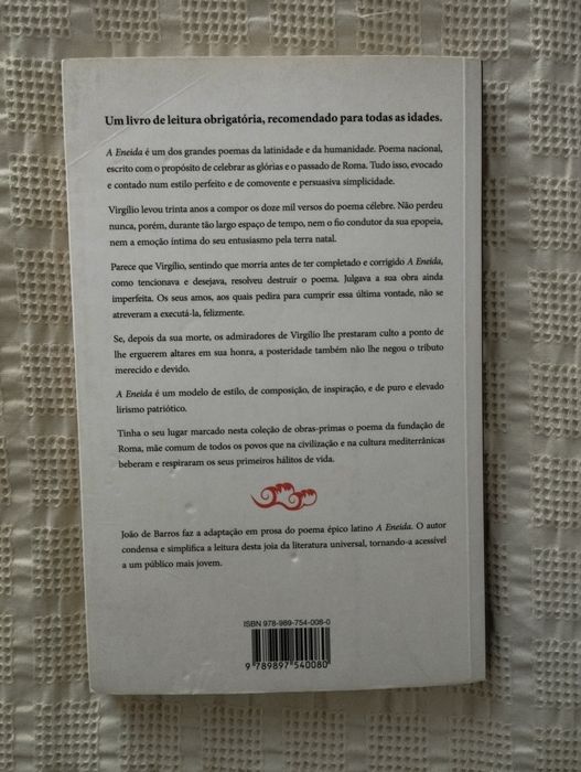 Livro A Eneida Adaptação em prosa