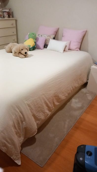 Cama individual 
Cama indiv/dupla c/2 gav/2 colchões, branco/Åfjäll fi