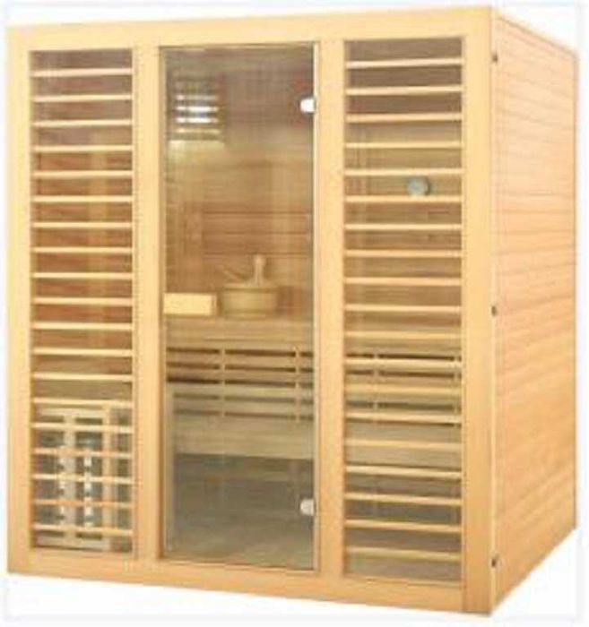 Sauna Fińska Modern 420 LED Ściana solna (8kW)