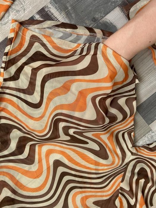 Топ сеточка с длинным рукавом