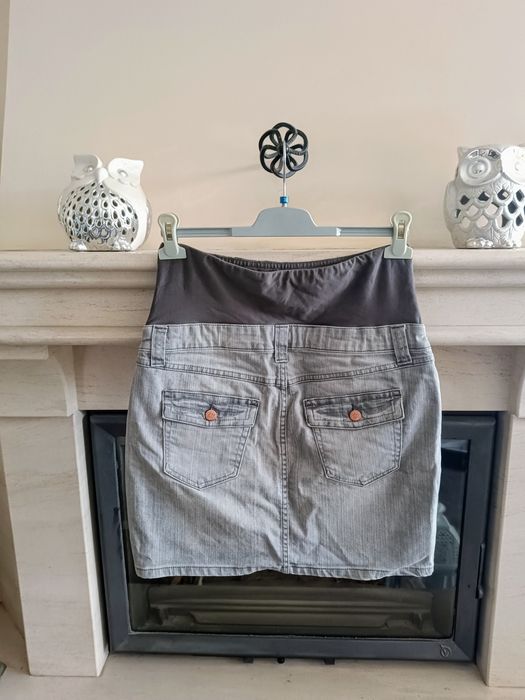 jeansowa spódniczka ciążowa r. 38, M, H&M seria MAMA
