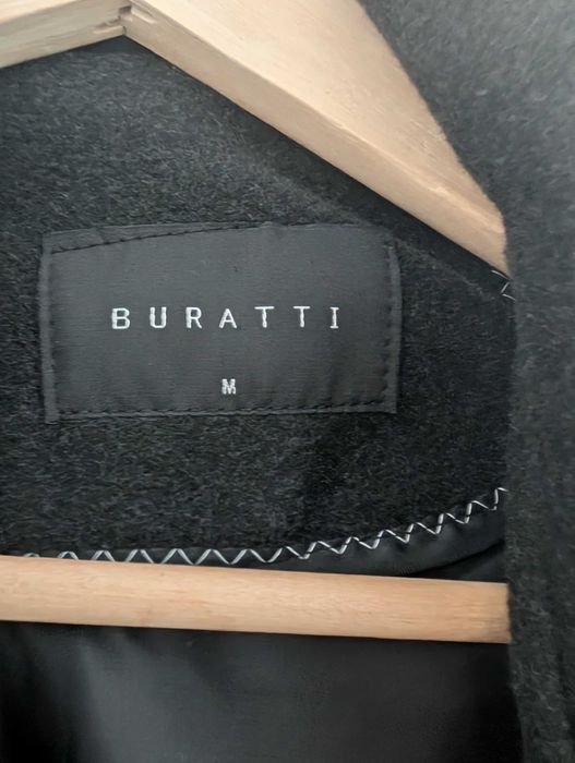 Elegancki i klasyczny szary zimowy płaszcz męski Buratti rozm M