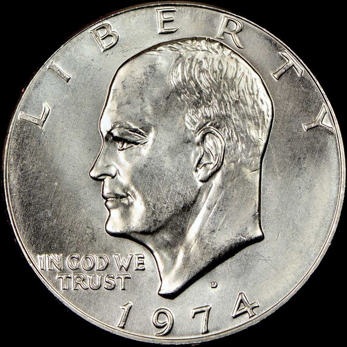 1 Dollar - 1974 - EUA - Moeda do Mês Julho 2009 - Apollo 11