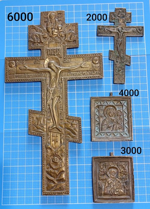 Киотный крест, иконы