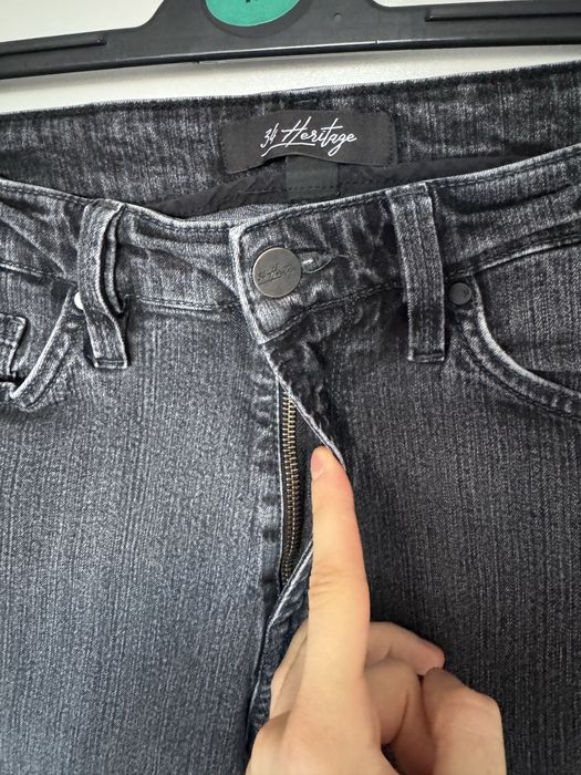 Jeansy 34 Heritage 33/32 szare