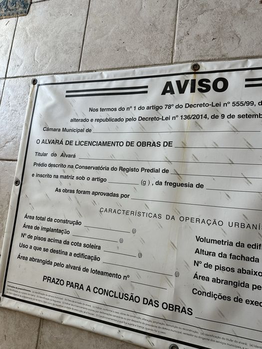 Lona Licenciamento Obra