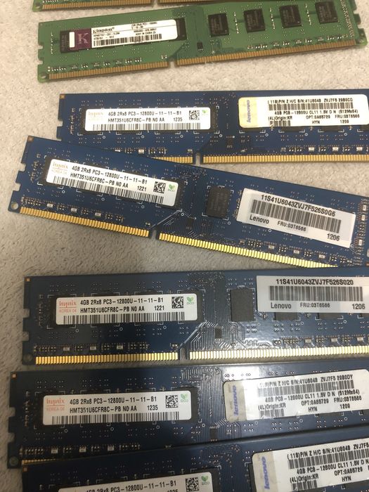 Оперативна пам’ять Hynix 4GB 8GBDDR3 PC3-12800U,10600R