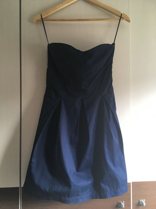 Vestido cai-cai azul