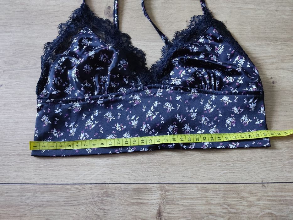 Top damski biustonosz stanik bustier regulowane ramiączka koronka