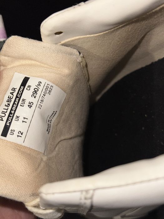 Чоловічі кеди Pull&Bear, білі, 45 розмір