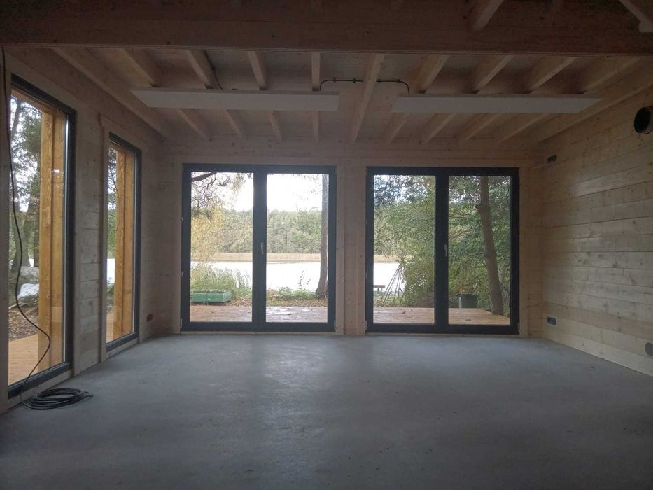 Drewniany domek letniskowy Horyzont 65 + 21 m2 - ROD