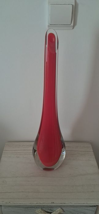 Jarra Solitario vermelha 50cm Alt