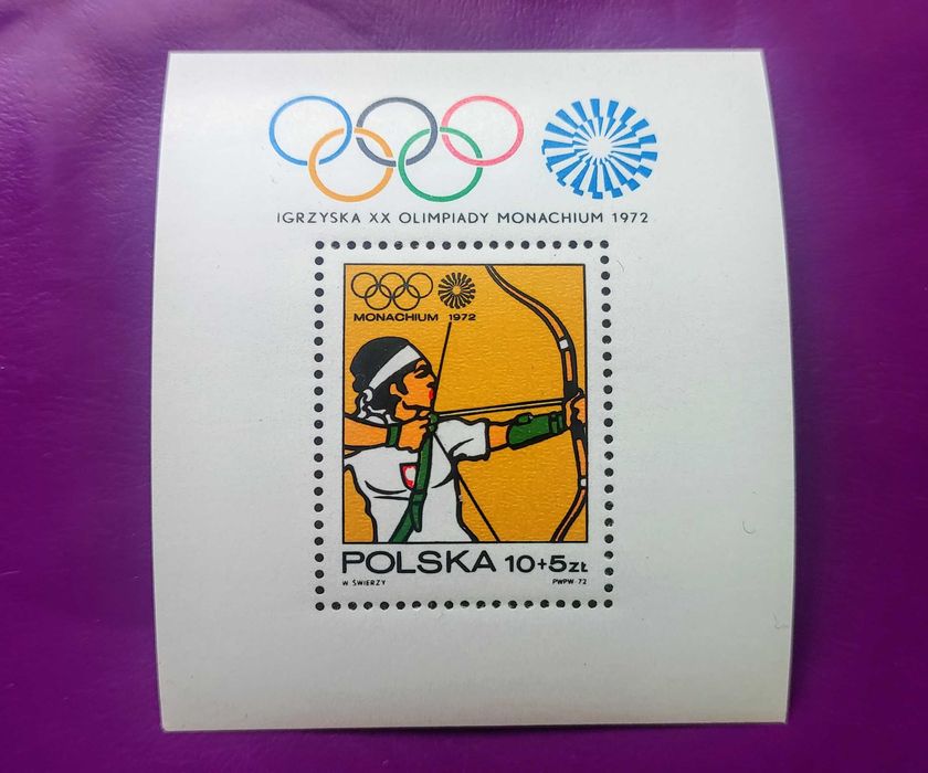 Znaczki pocztowe Polska 1972 Blok fi 89 (czysty **)